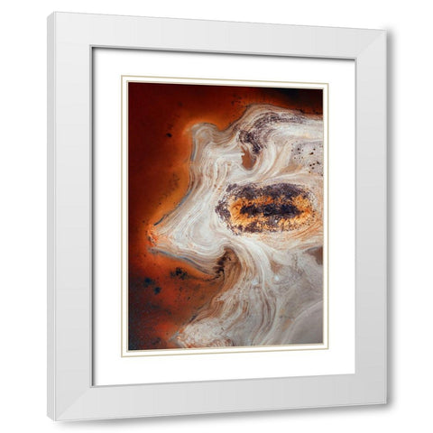 Some Earth 2. White Modern Wood Framed Art Print with Double Matting by Pablo De, Juan