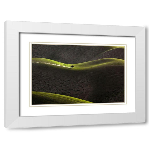 A??Ae??Aandsup3;ReÂ?A?? White Modern Wood Framed Art Print with Double Matting by Uu