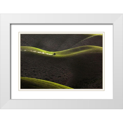 A??Ae??Aandsup3;ReÂ?A?? White Modern Wood Framed Art Print with Double Matting by Uu
