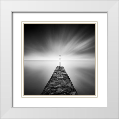 Black Jetty White Modern Wood Framed Art Print with Double Matting by Digalakis, George