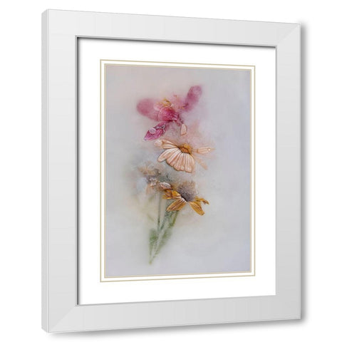 Untitled White Modern Wood Framed Art Print with Double Matting by Uranga, Pedro