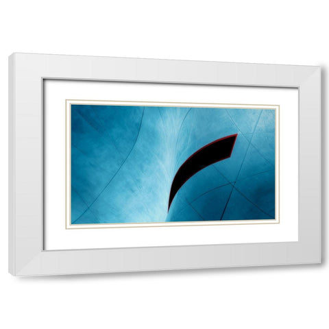 Blind Vision White Modern Wood Framed Art Print with Double Matting by Huybrighs, Marc