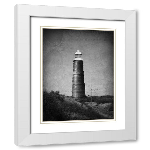 Light After Dark White Modern Wood Framed Art Print with Double Matting by Moore, Alexander