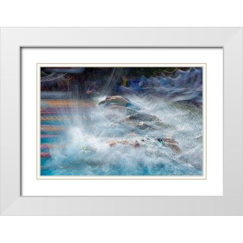 Start White Modern Wood Framed Art Print with Double Matting by Malovrh, Milan