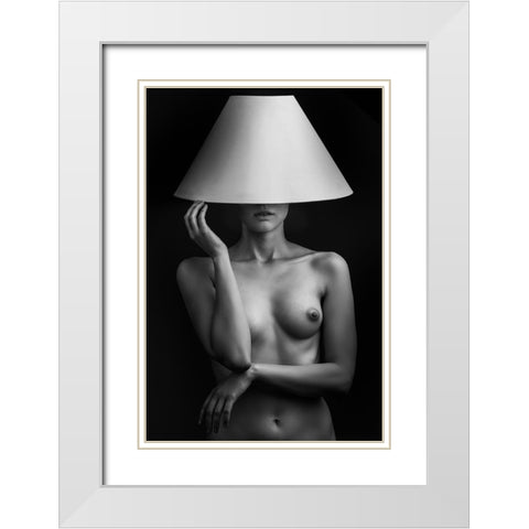 The Switch White Modern Wood Framed Art Print with Double Matting by Valevicius, Aurimas