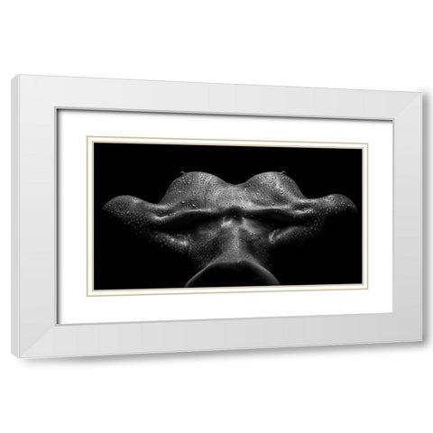 After The Rain White Modern Wood Framed Art Print with Double Matting by Valevicius, Aurimas