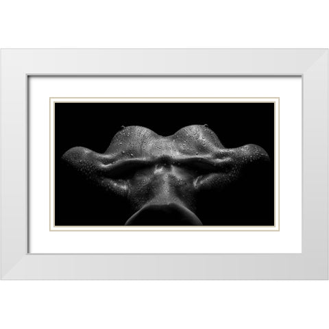 After The Rain White Modern Wood Framed Art Print with Double Matting by Valevicius, Aurimas