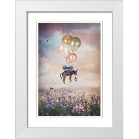 Untitled White Modern Wood Framed Art Print with Double Matting by Kayen-Mouthaan, Carola