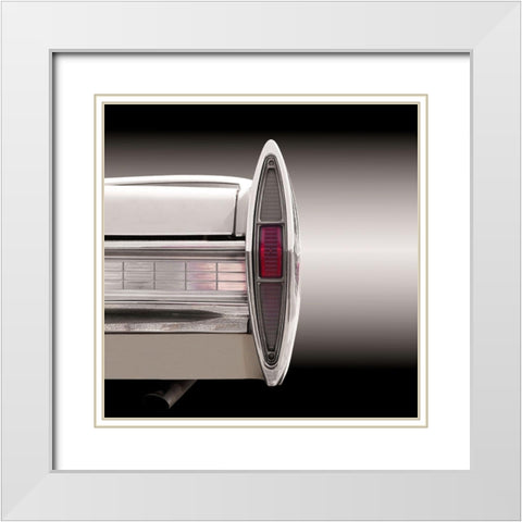 Us Classic Car Sedan Deville 1967 White Modern Wood Framed Art Print with Double Matting by Gube, Beate