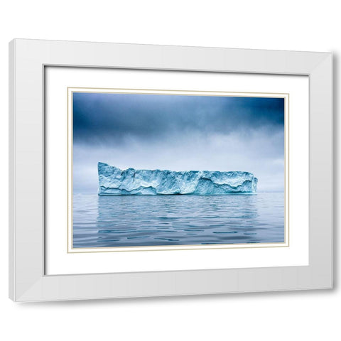 Rothko Berg White Modern Wood Framed Art Print with Double Matting by Bolton, Robert