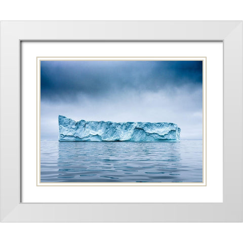 Rothko Berg White Modern Wood Framed Art Print with Double Matting by Bolton, Robert