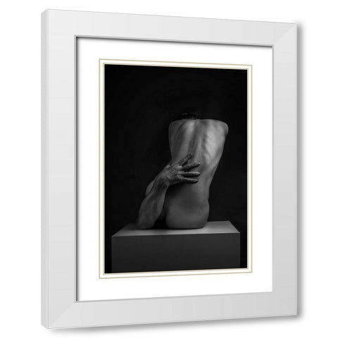 Abutment White Modern Wood Framed Art Print with Double Matting by Valevicius, Aurimas