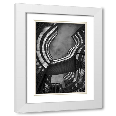 KaÂ–-Bogen White Modern Wood Framed Art Print with Double Matting by Mothes, Wolfgang