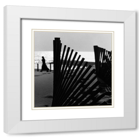 Waterways White Modern Wood Framed Art Print with Double Matting by Abrantes, Paulo
