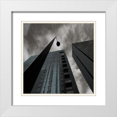 Birmingham Buildings White Modern Wood Framed Art Print with Double Matting by Schuster, Inge