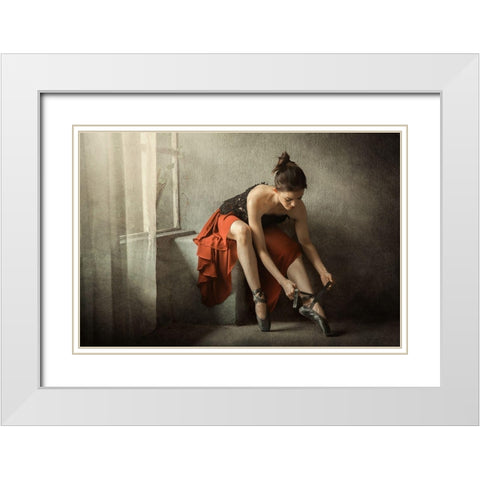 The Last Preparation White Modern Wood Framed Art Print with Double Matting by Kisworo, Sebastian