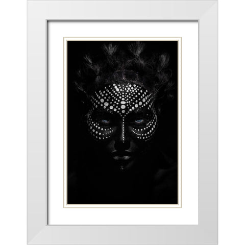 In Paradise White Modern Wood Framed Art Print with Double Matting by Kovalev, Ivan