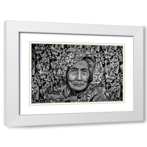 Patterns Of Life White Modern Wood Framed Art Print with Double Matting by Daske, Frank