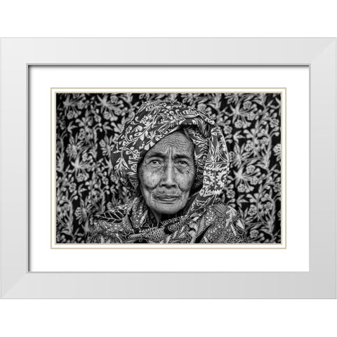 Patterns Of Life White Modern Wood Framed Art Print with Double Matting by Daske, Frank