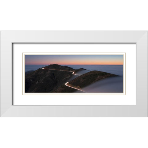Sunset At Slacker Hill-Sausalito-Ca White Modern Wood Framed Art Print with Double Matting by Li, Jinghua