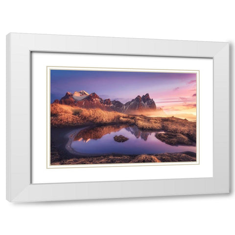 Good Morning Stokkness White Modern Wood Framed Art Print with Double Matting by Roadtothemoon