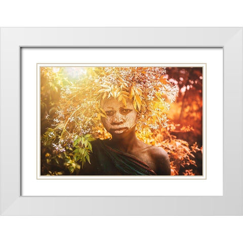 Surmacolors White Modern Wood Framed Art Print with Double Matting by Yosifov, Svetlin