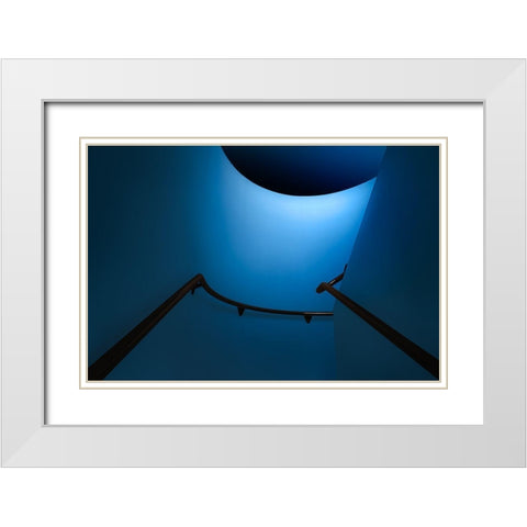 Protekto White Modern Wood Framed Art Print with Double Matting by Huybrighs, Marc