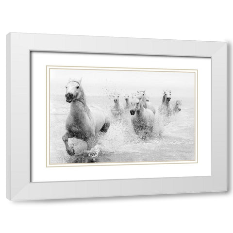 We Are Coming White Modern Wood Framed Art Print with Double Matting by Zvelebil Phd, Marketa