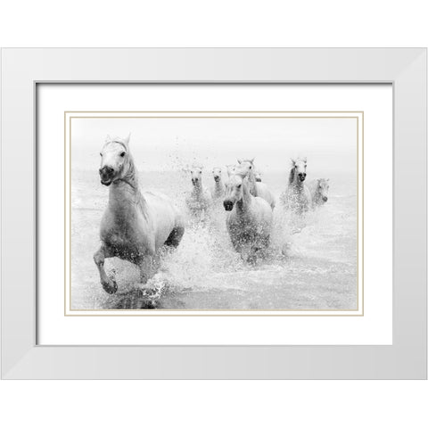 We Are Coming White Modern Wood Framed Art Print with Double Matting by Zvelebil Phd, Marketa