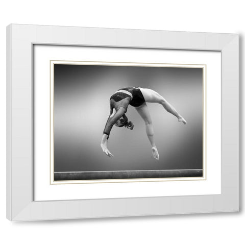 Arch White Modern Wood Framed Art Print with Double Matting by Li, Rob
