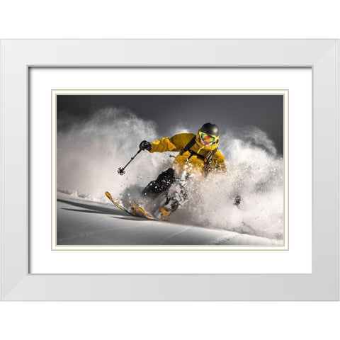Powder Blast White Modern Wood Framed Art Print with Double Matting by Bertoncelj, Sandi