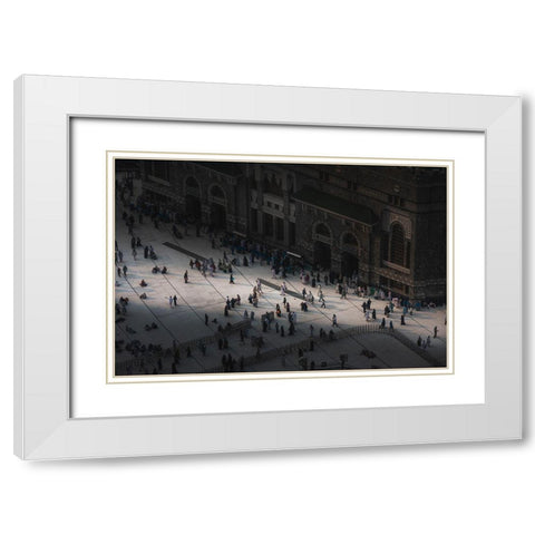 The Light White Modern Wood Framed Art Print with Double Matting by Alamir, Ammar