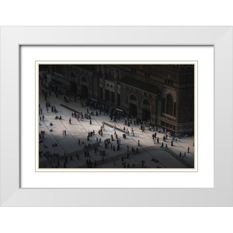 The Light White Modern Wood Framed Art Print with Double Matting by Alamir, Ammar