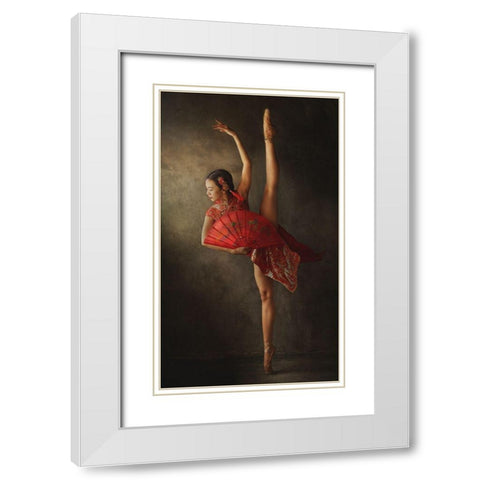 Vertical Limit White Modern Wood Framed Art Print with Double Matting by Kisworo, Sebastian