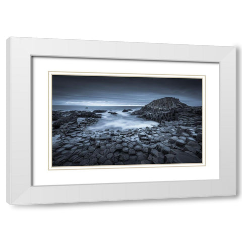 Where Giants Roam White Modern Wood Framed Art Print with Double Matting by Ahern, David