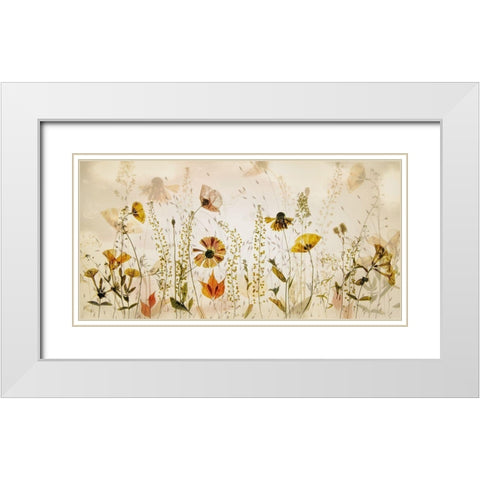 In The Field... White Modern Wood Framed Art Print with Double Matting by Talen, Nel