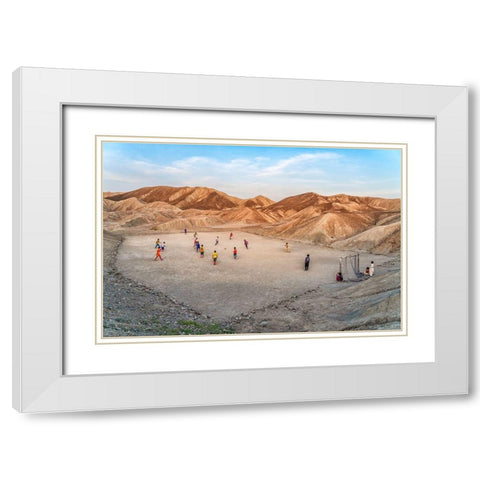 Champions League White Modern Wood Framed Art Print with Double Matting by Jamshidian, Hamid