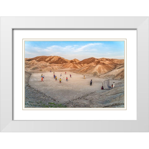 Champions League White Modern Wood Framed Art Print with Double Matting by Jamshidian, Hamid