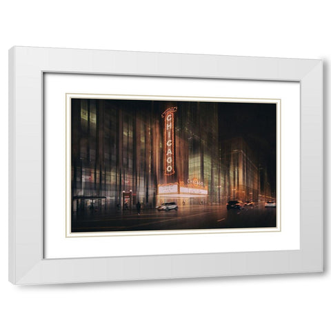 Together Live White Modern Wood Framed Art Print with Double Matting by Schleicher-Schwarz, Roswitha