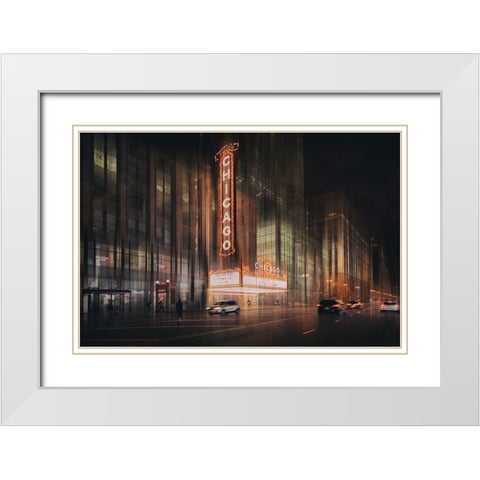 Together Live White Modern Wood Framed Art Print with Double Matting by Schleicher-Schwarz, Roswitha