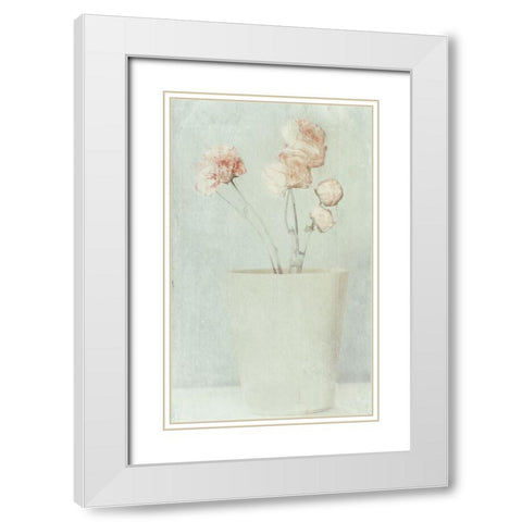 Sweet Vintage White Modern Wood Framed Art Print with Double Matting by Devos, Delphine