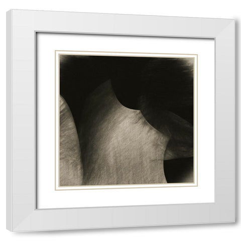 Roccia White Modern Wood Framed Art Print with Double Matting by Claes, Gilbert
