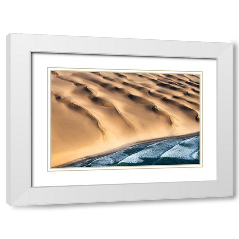 Namib Desert White Modern Wood Framed Art Print with Double Matting by Ruoppolo, Luigi