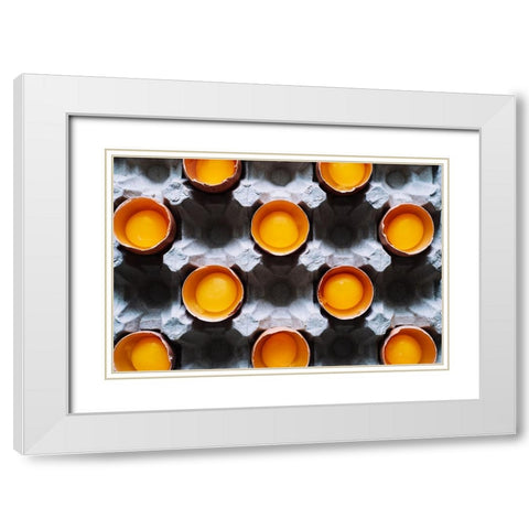 Keepdistance White Modern Wood Framed Art Print with Double Matting by Karina, Aleksandrova