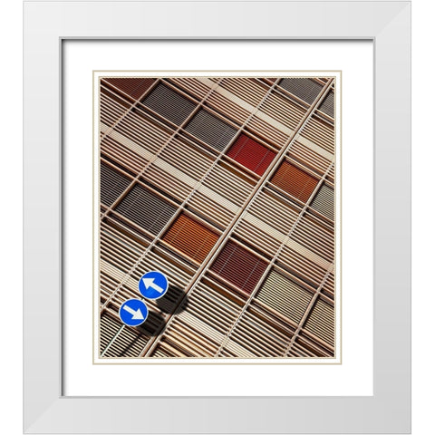 Wooden Windows White Modern Wood Framed Art Print with Double Matting by Buczkowski, Tomasz