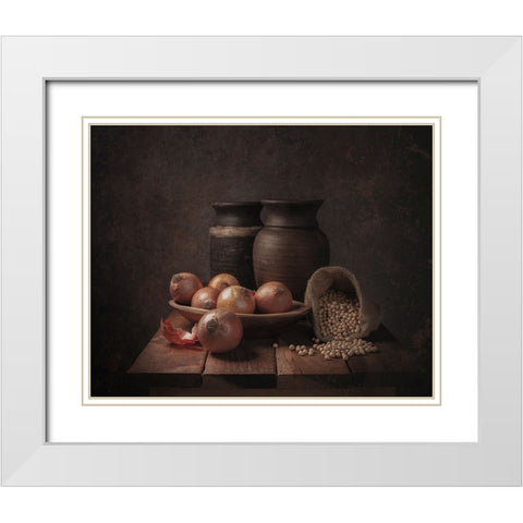 Soy White Modern Wood Framed Art Print with Double Matting by Perfoncio, Margareth