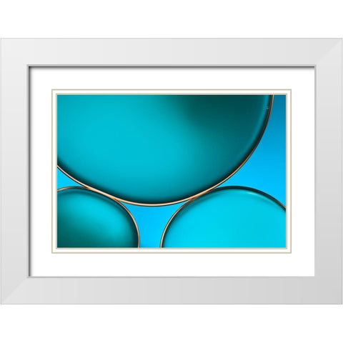 Oil And Water White Modern Wood Framed Art Print with Double Matting by Disher, Mandy