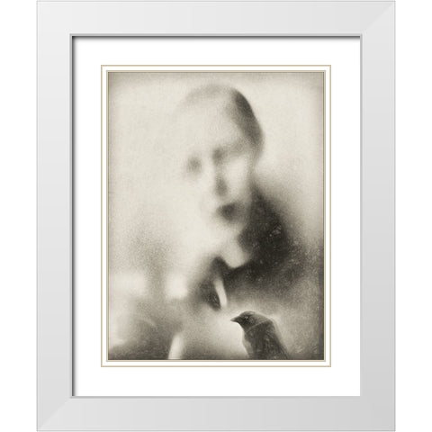 Malicious Bird White Modern Wood Framed Art Print with Double Matting by Claes, Gilbert