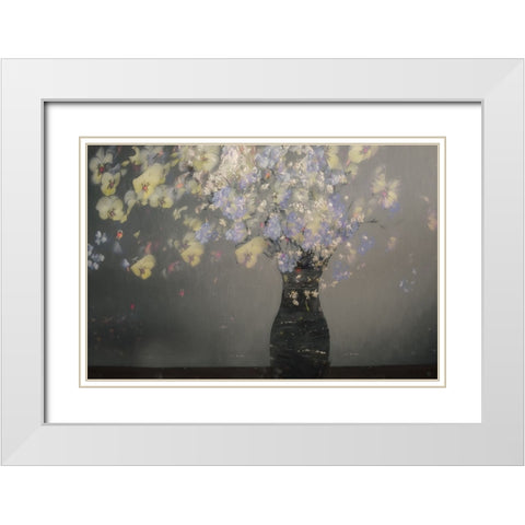 Home Sweet Home... White Modern Wood Framed Art Print with Double Matting by Talen, Nel