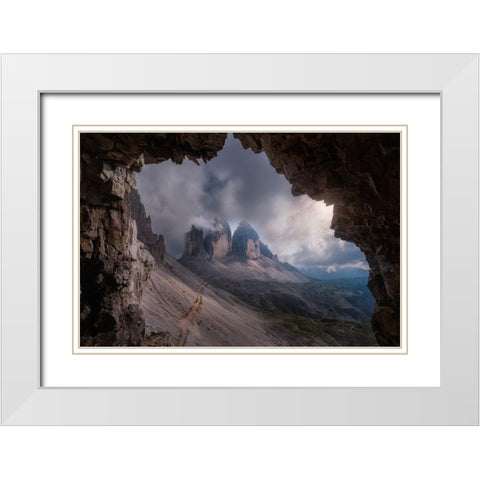 An Unbelievable View White Modern Wood Framed Art Print with Double Matting by Lopez Garcia, David